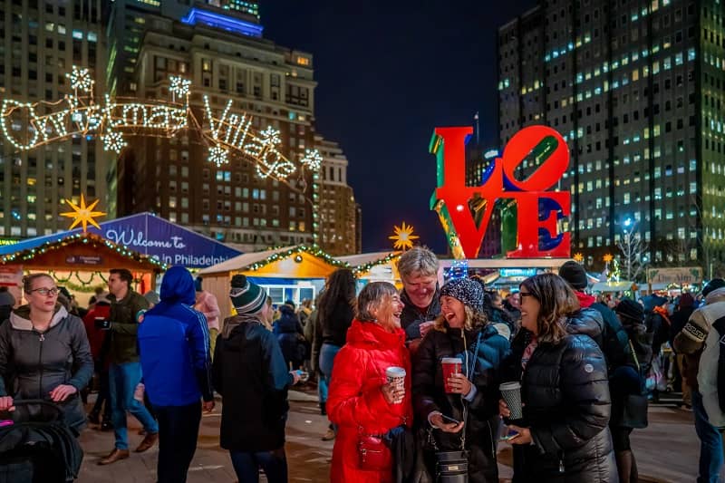 villa de navidad love park